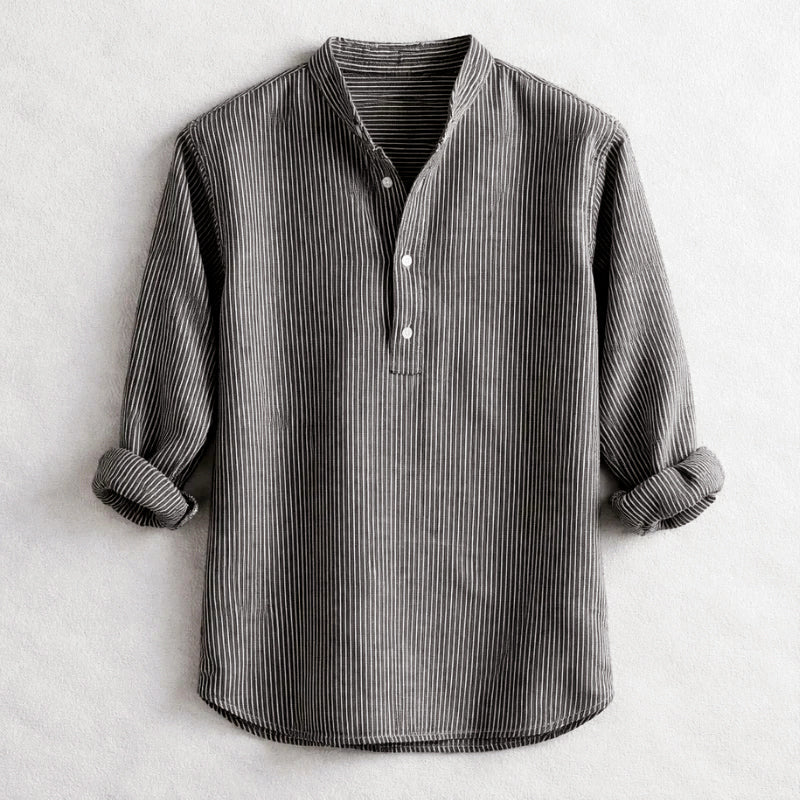 Edward Stone Striped Henley Shirt