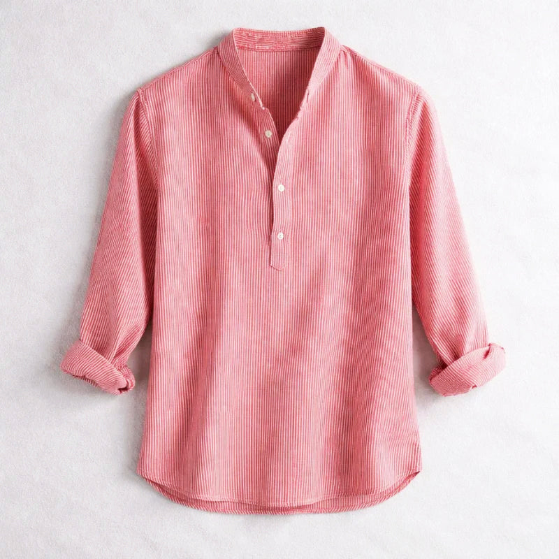Edward Stone Striped Henley Shirt