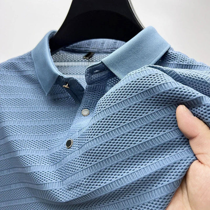 Edward Stone Striped Pattern Polo Shirt