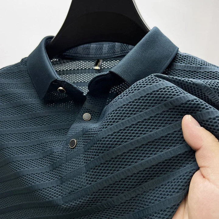 Edward Stone Striped Pattern Polo Shirt
