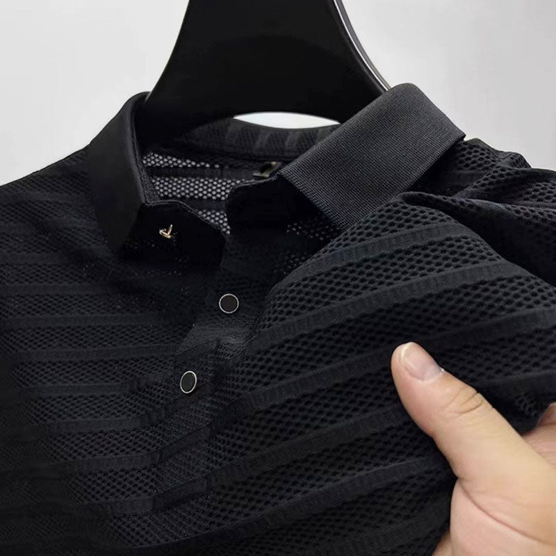Edward Stone Striped Pattern Polo Shirt