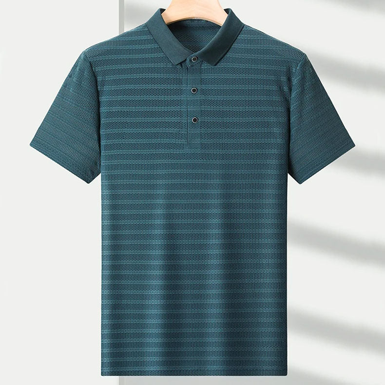 Edward Stone Striped Pattern Polo Shirt
