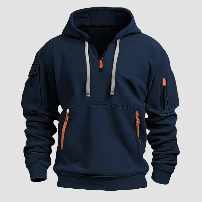 Edward Stone Tactical Style Half-Zip Hoodie