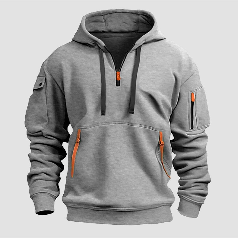 Edward Stone Tactical Style Half-Zip Hoodie