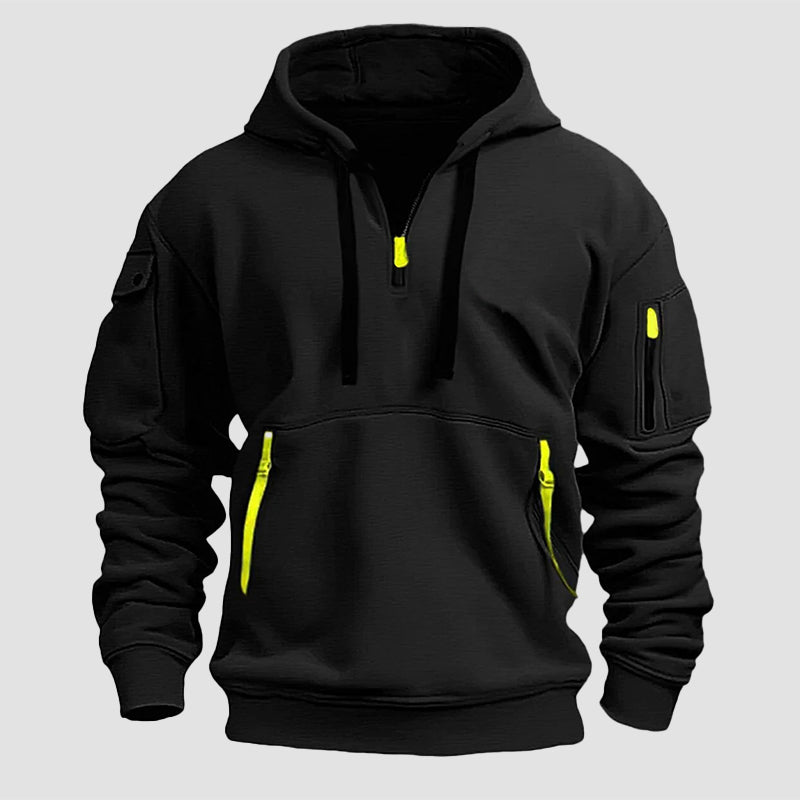 Edward Stone Tactical Style Half-Zip Hoodie