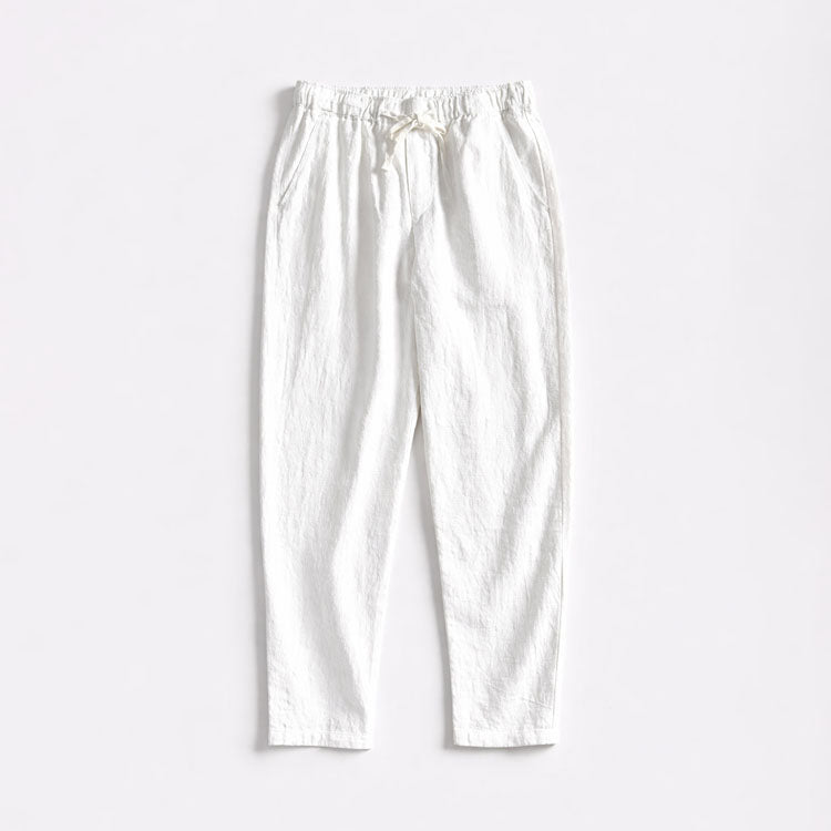 Edward Stone Tapered Pants with Drawstring Waist