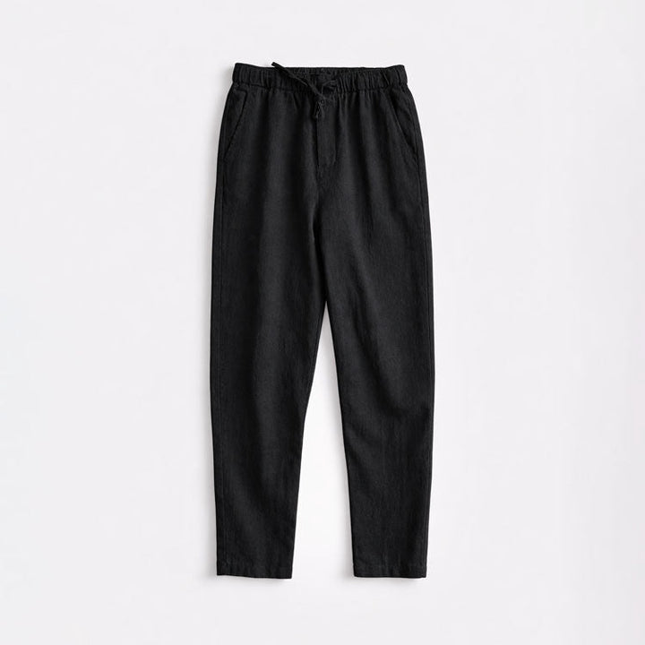 Edward Stone Tapered Pants with Drawstring Waist