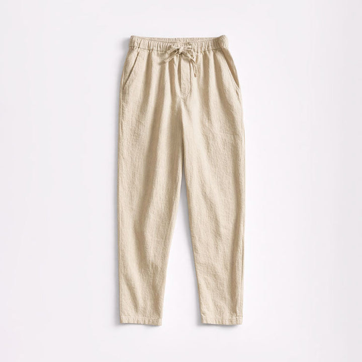 Edward Stone Tapered Pants with Drawstring Waist