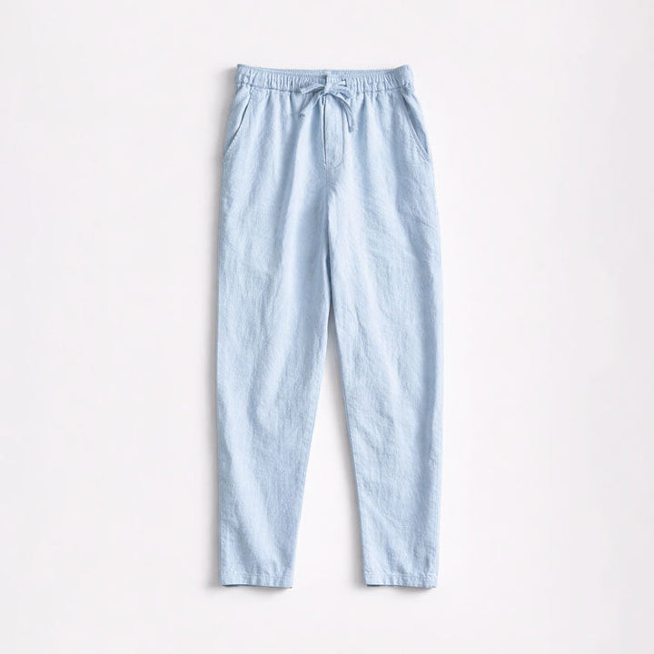 Edward Stone Tapered Pants with Drawstring Waist