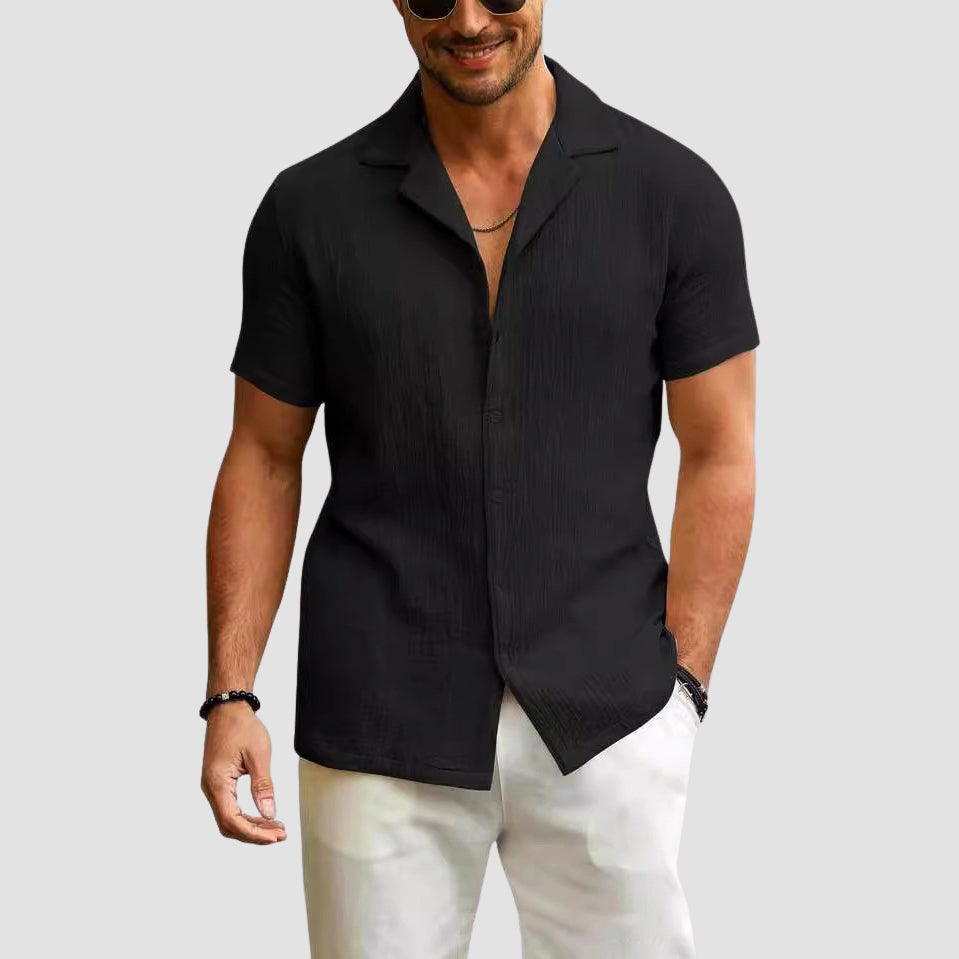 Edward Stone Textured Summer Button Shirt