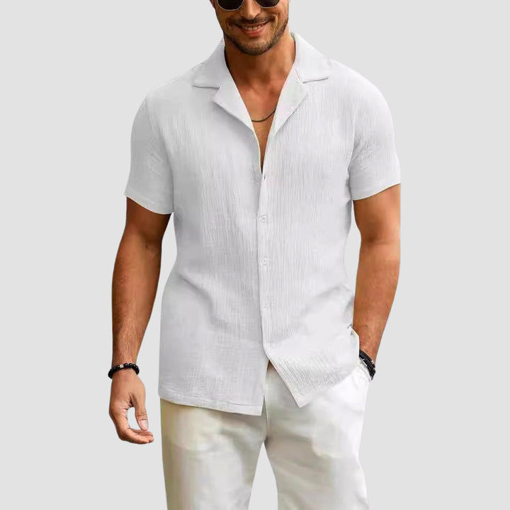Edward Stone Textured Summer Button Shirt
