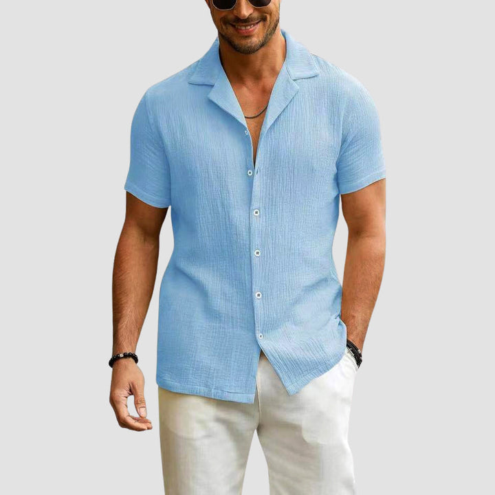 Edward Stone Textured Summer Button Shirt