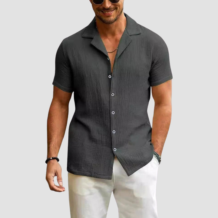 Edward Stone Textured Summer Button Shirt