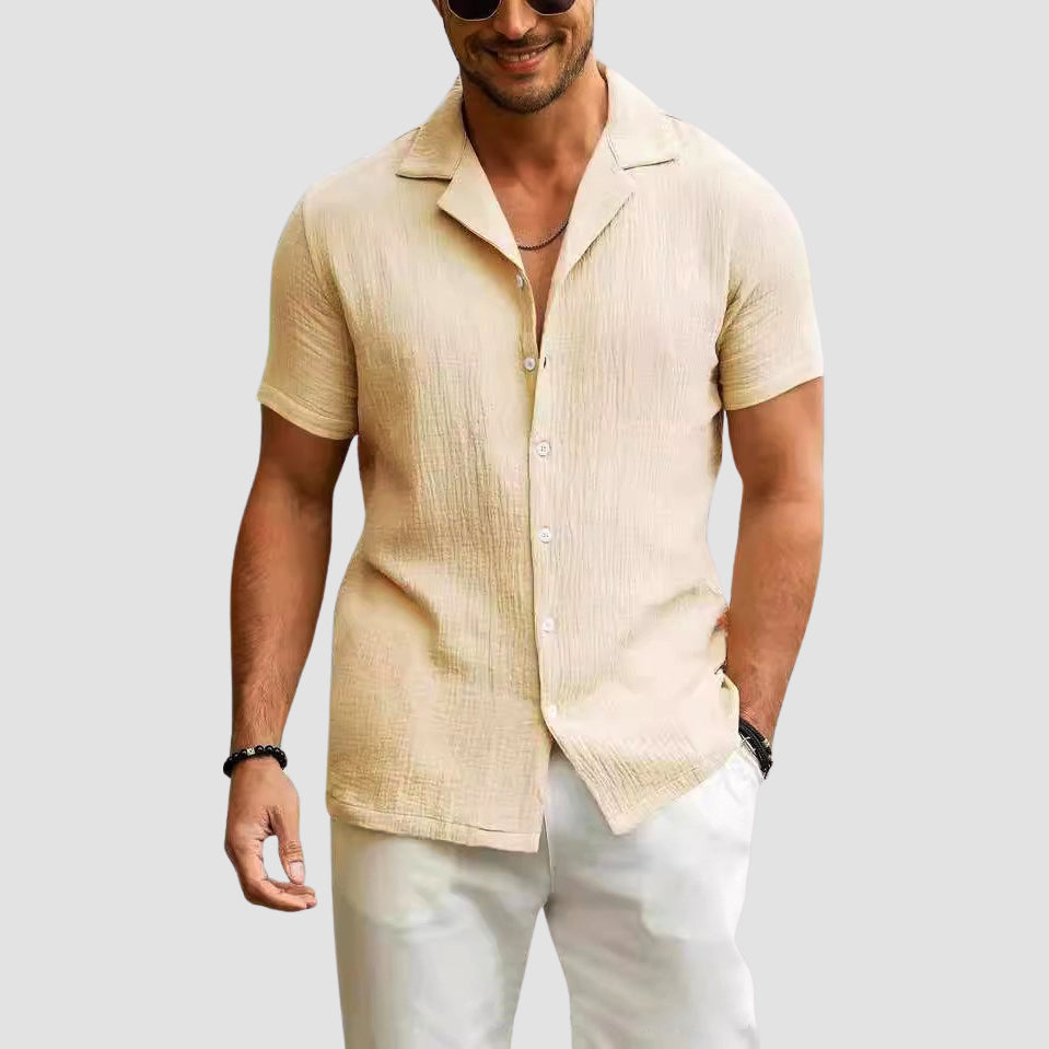 Edward Stone Textured Summer Button Shirt