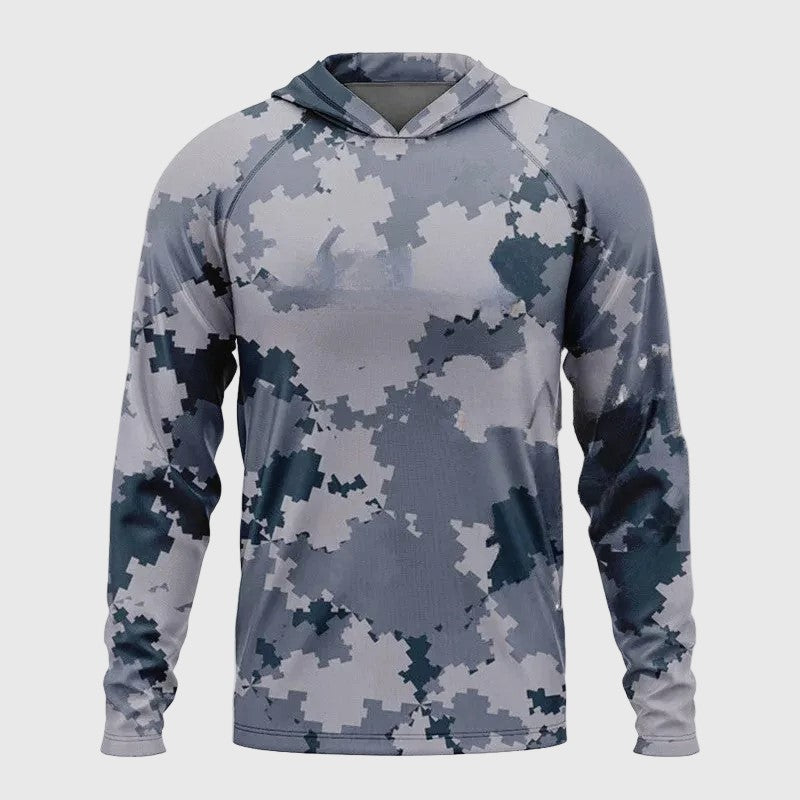 Edward Stone Urban Camo Hooded Shirt