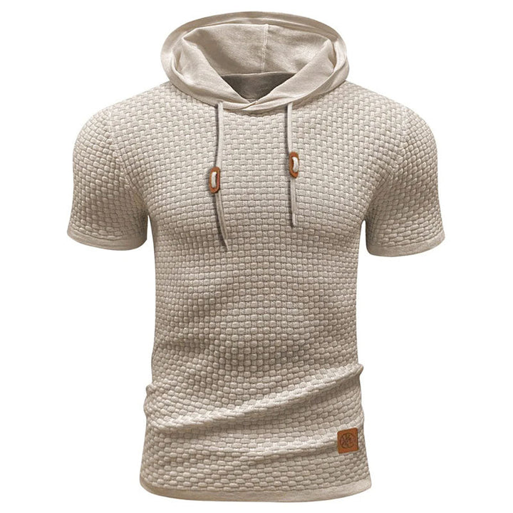 Edward Stone Waffle Knit Hooded T-Shirt