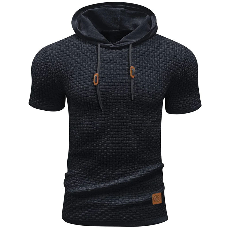 Edward Stone Waffle Knit Hooded T-Shirt