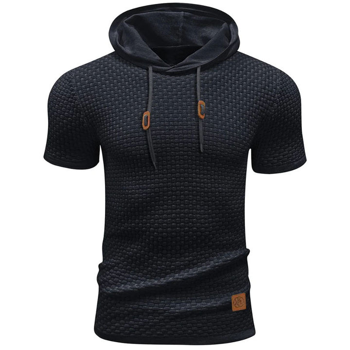 Edward Stone Waffle Knit Hooded T-Shirt