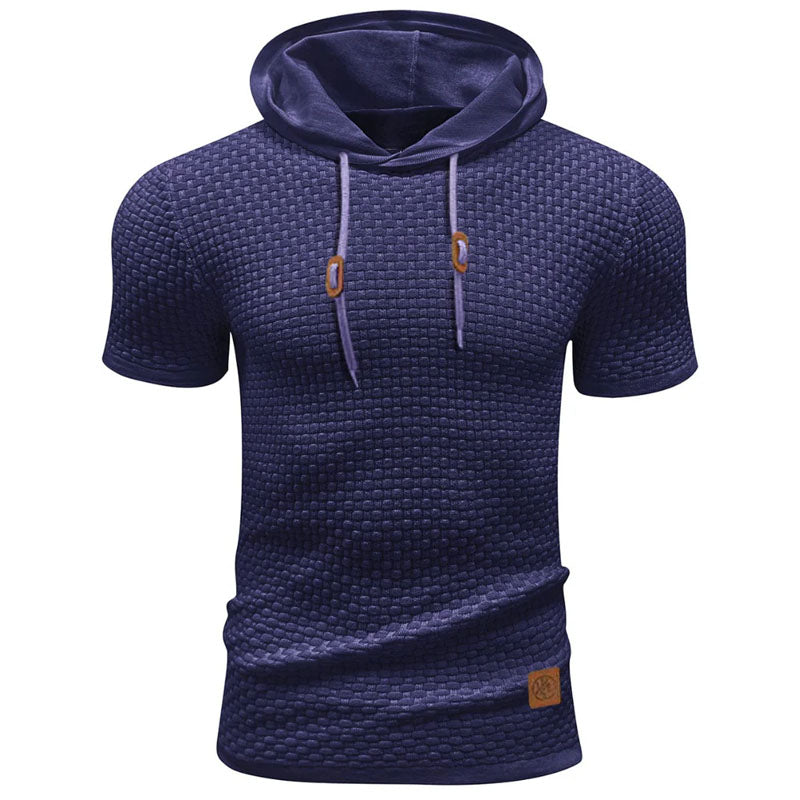 Edward Stone Waffle Knit Hooded T-Shirt
