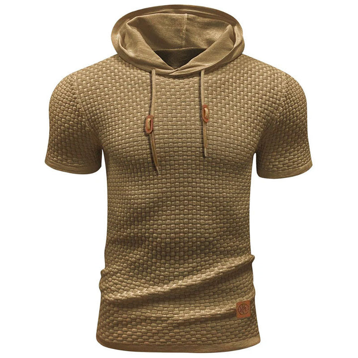 Edward Stone Waffle Knit Hooded T-Shirt