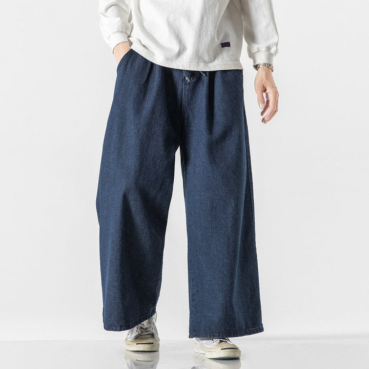 Edward Stone Wide-Leg Denim Pants