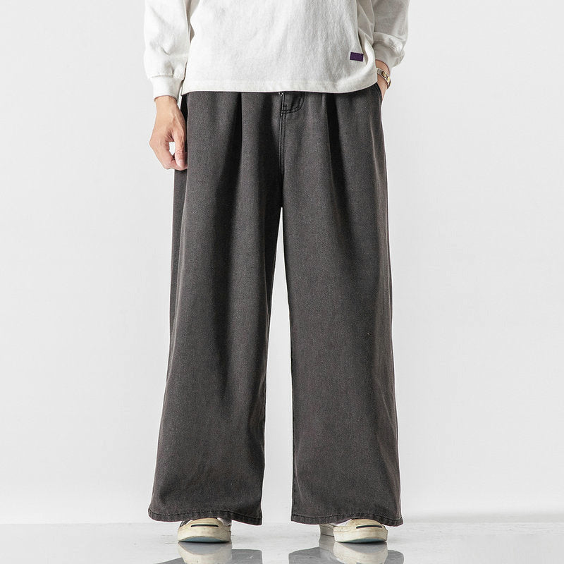 Edward Stone Wide-Leg Denim Pants