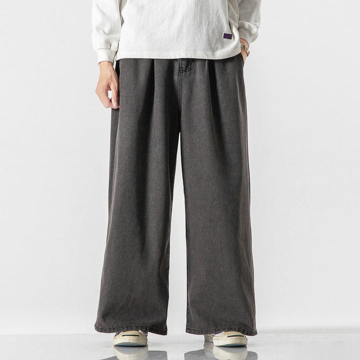 Edward Stone Wide-Leg Denim Pants