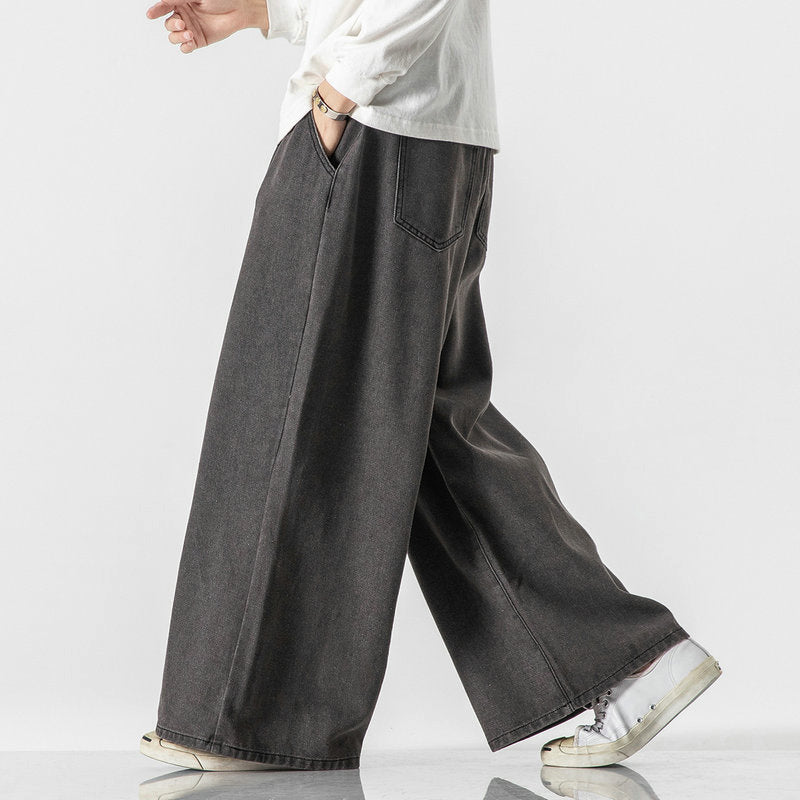 Edward Stone Wide-Leg Denim Pants