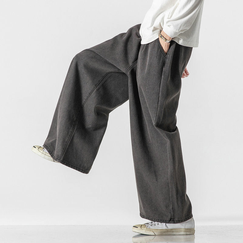 Edward Stone Wide-Leg Denim Pants