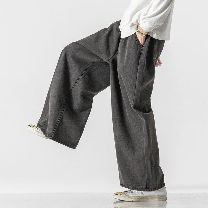 Edward Stone Wide-Leg Denim Pants