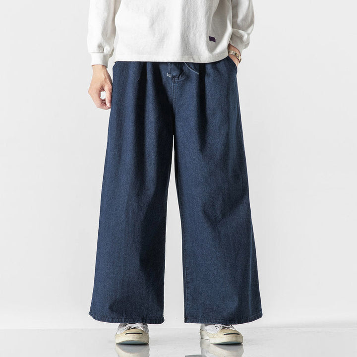 Edward Stone Wide-Leg Denim Pants