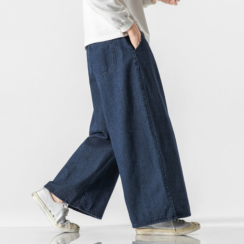 Edward Stone Wide-Leg Denim Pants