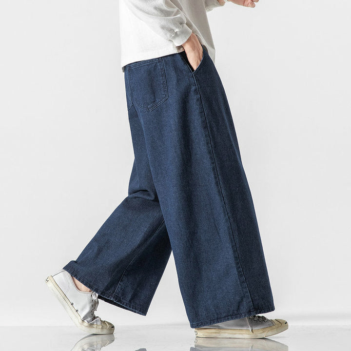 Edward Stone Wide-Leg Denim Pants