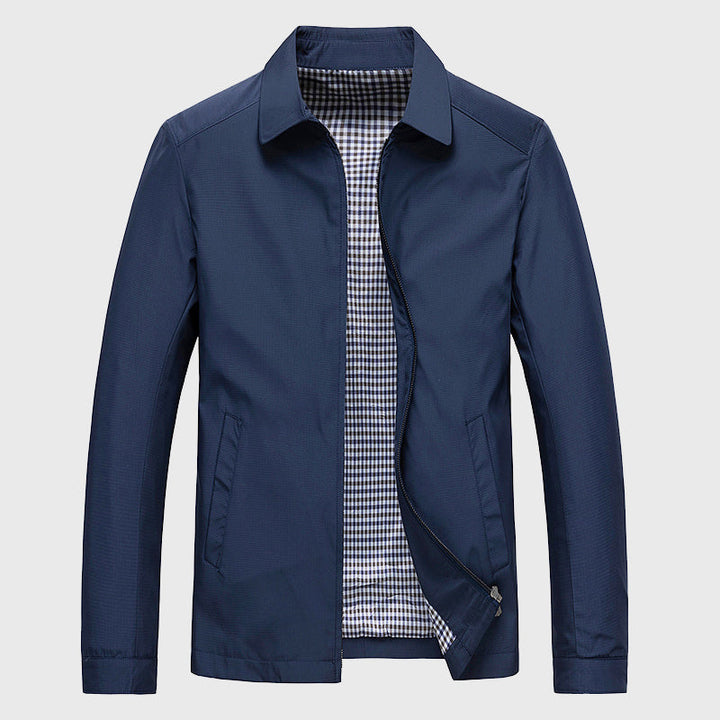 Edward Stone Zip-Up Casual Collar Jacket