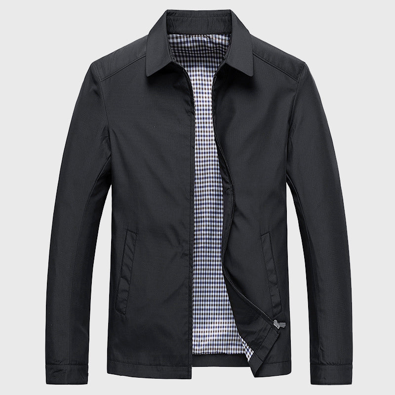 Edward Stone Zip-Up Casual Collar Jacket