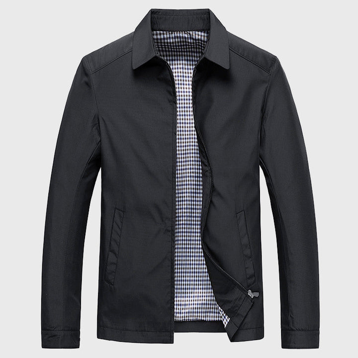 Edward Stone Zip-Up Casual Collar Jacket
