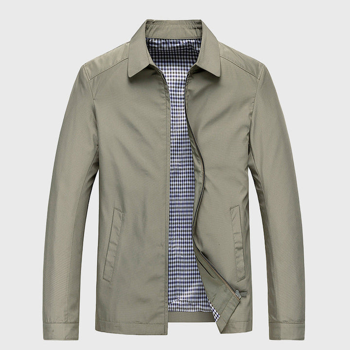 Edward Stone Zip-Up Casual Collar Jacket