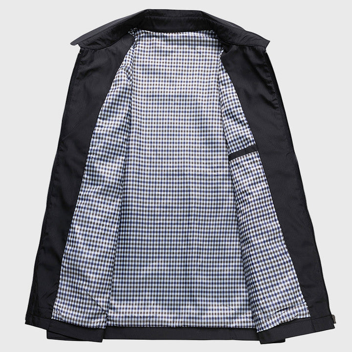 Edward Stone Zip-Up Casual Collar Jacket