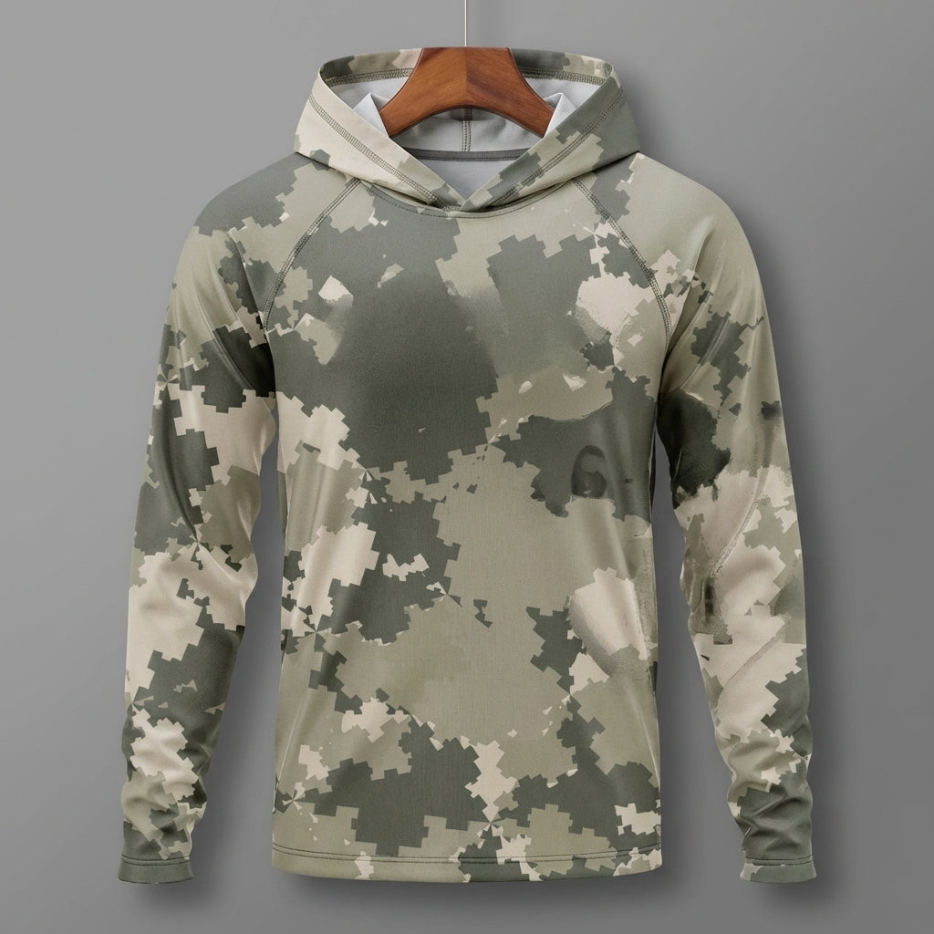 Edward Stone Urban Camo Hooded Shirt