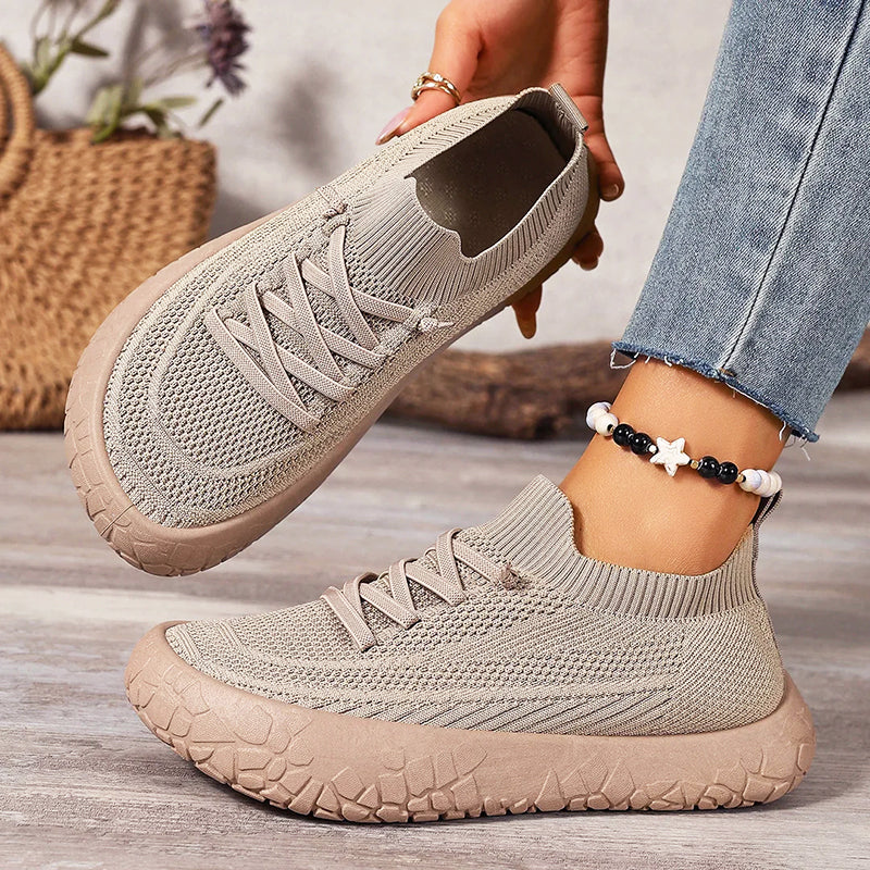 Elaina - Women’s Sock-Fit Knit Walking Sneakers
