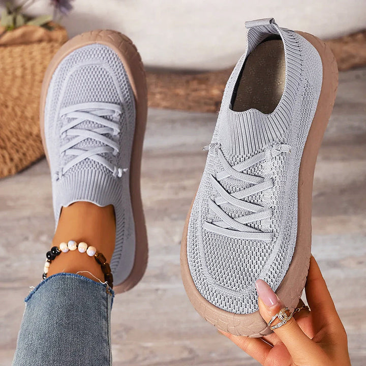 Elaina - Women’s Sock-Fit Knit Walking Sneakers