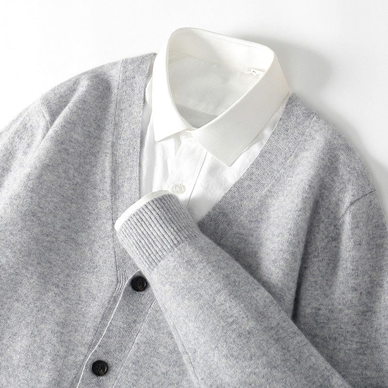 Ellsworth - Men's V-Neck Knit Sweater Cardigan