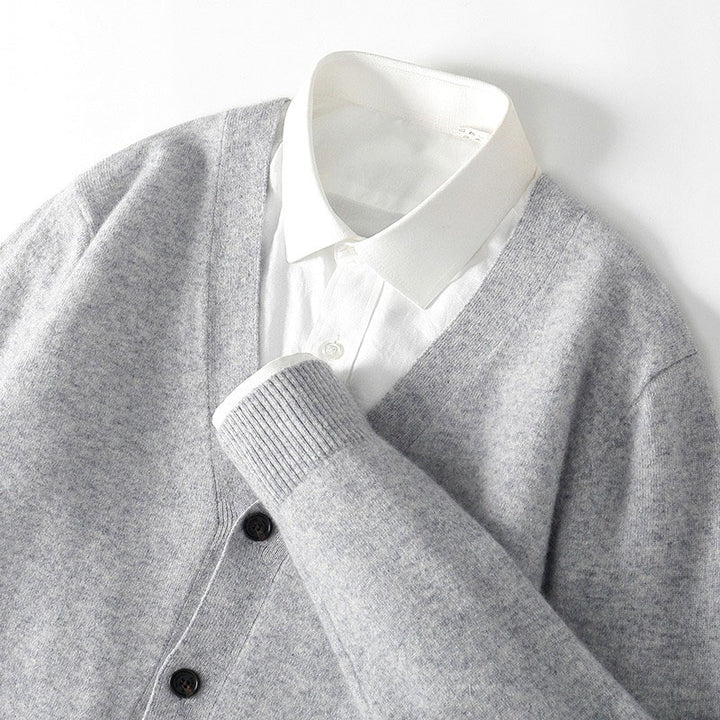 Ellsworth - Men's V-Neck Knit Sweater Cardigan