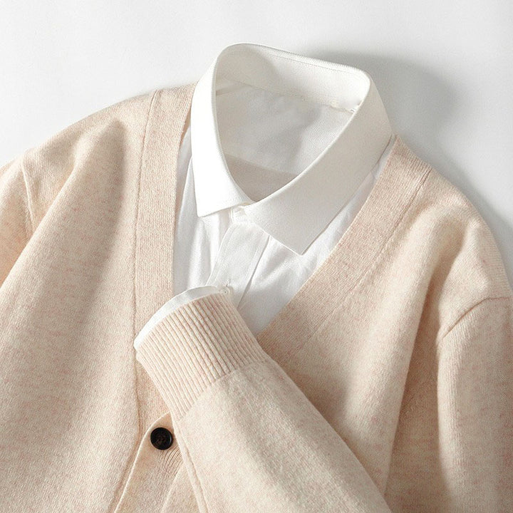 Ellsworth - Men's V-Neck Knit Sweater Cardigan