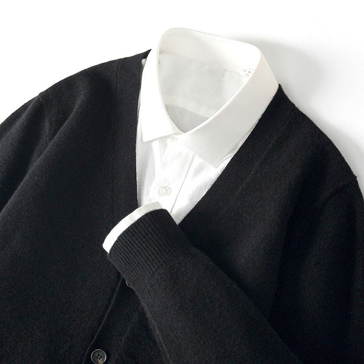Ellsworth - Men's V-Neck Knit Sweater Cardigan