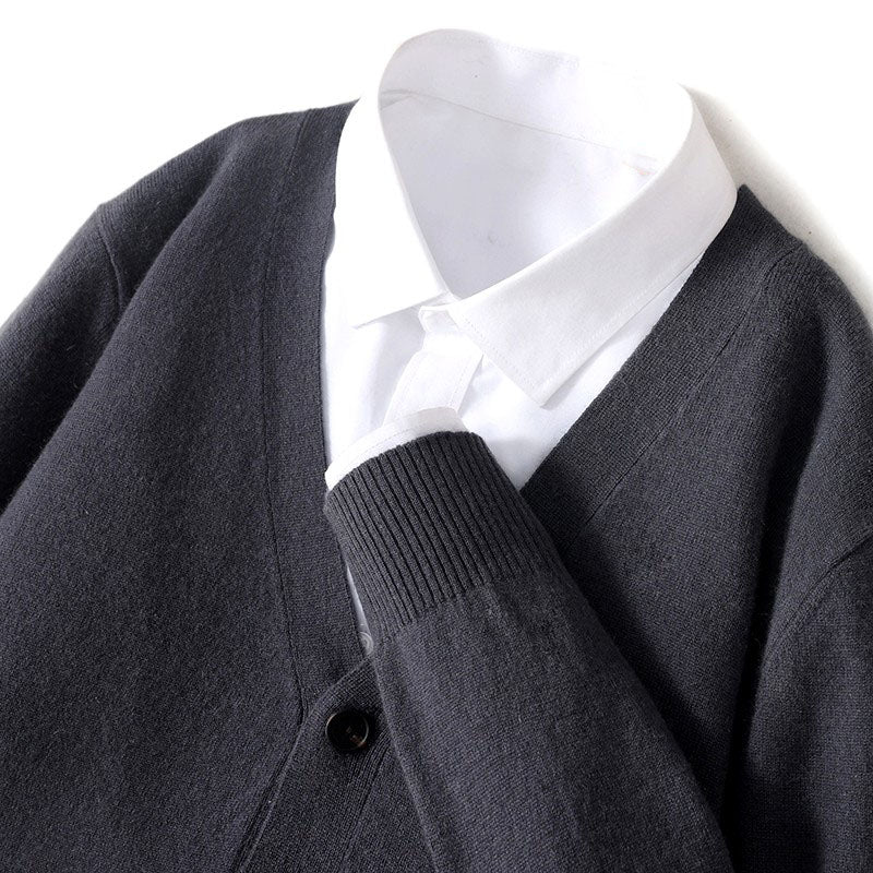 Ellsworth - Men's V-Neck Knit Sweater Cardigan