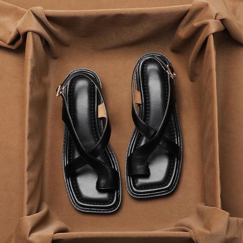 Clara Duval Slingback Strap Sandals