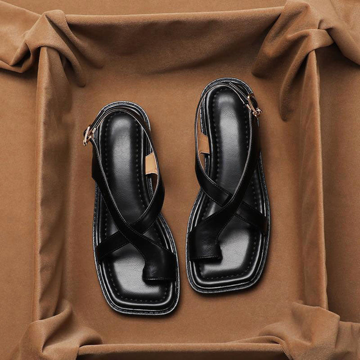 Clara Duval Slingback Strap Sandals