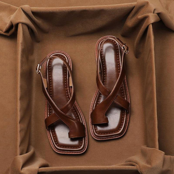 Clara Duval Slingback Strap Sandals