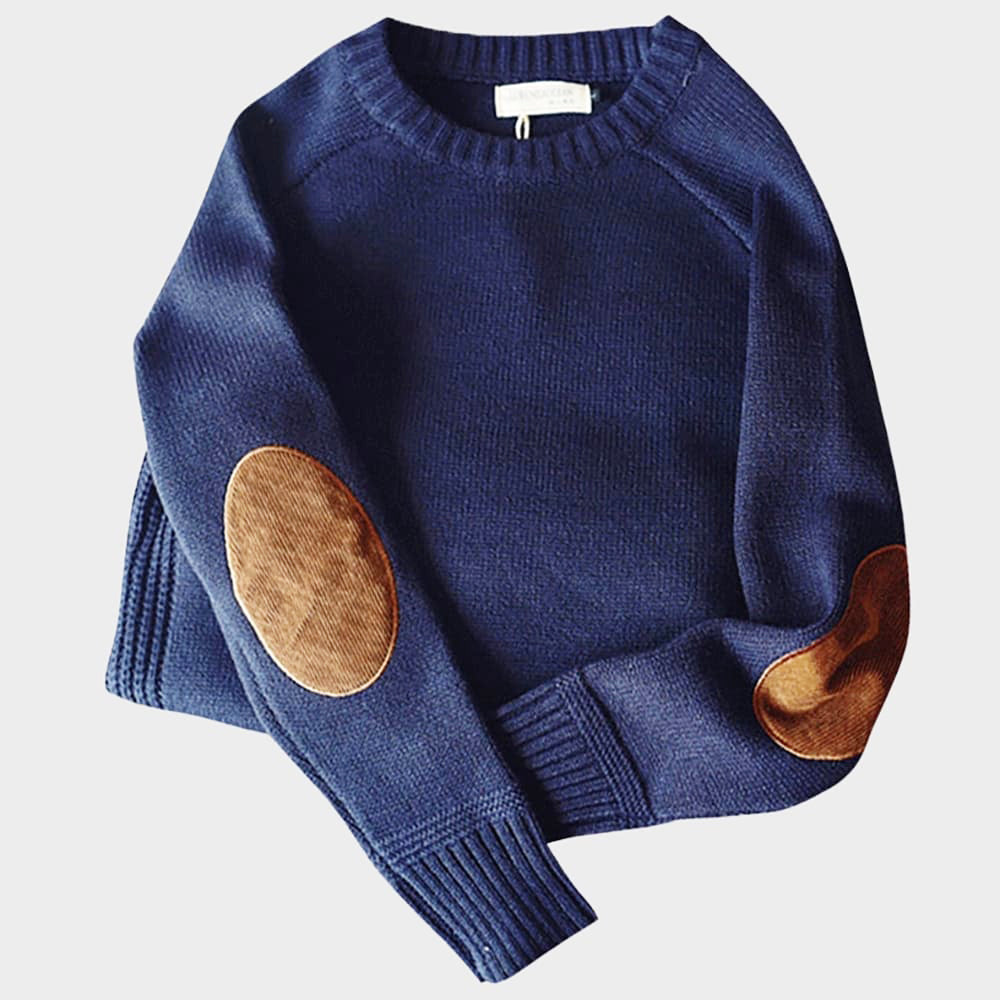 Emmett - Men's Elbow Patch Crewneck Sweater
